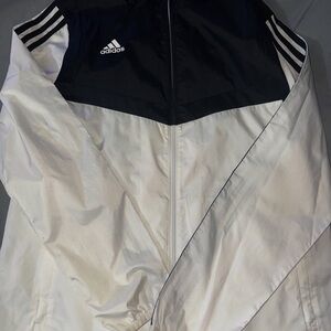 Adidas Women’s Black and White Windbreaker